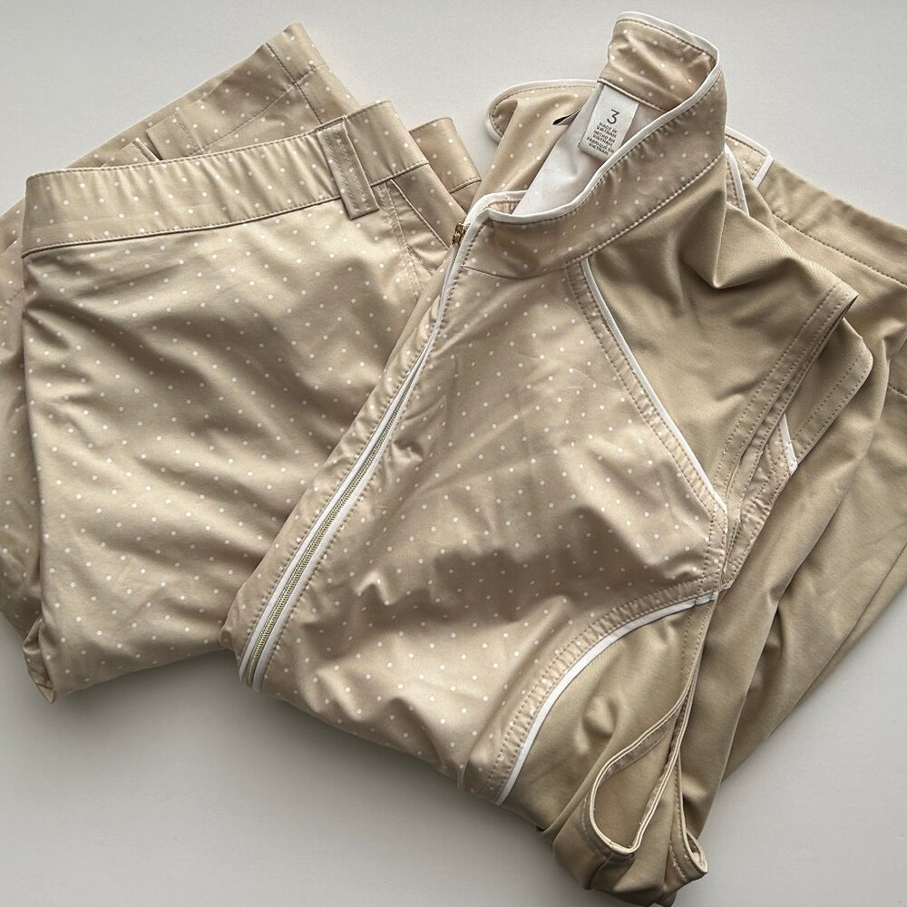 ZENERGY GOLF by Chico's 2 PC Set : Skirt + Sleeveless Top SZ 2 & 3 Rare Find